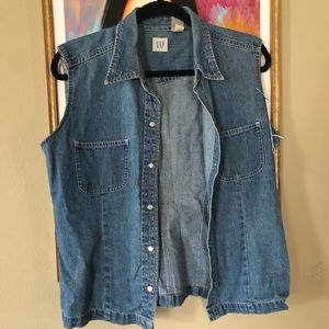 Vintage gap blue jean top
